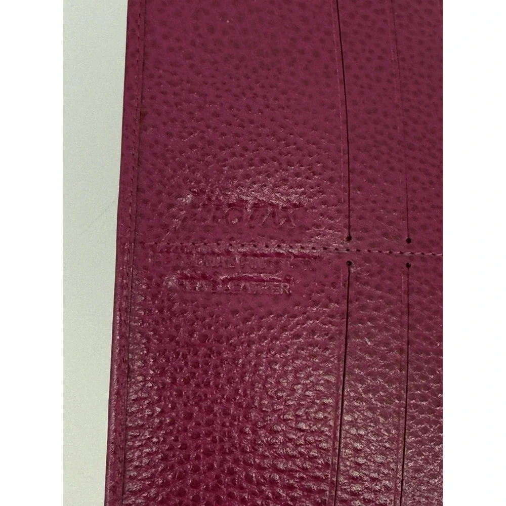 Filofax Raspberry Leather Finsbury Personal Organizer Planner 7.5